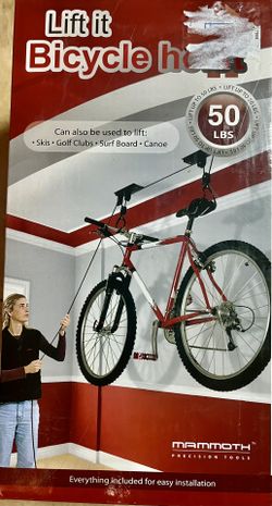 Up to 50 Pounds Bicycle / Surf Board / Canoe / Ski Equipment / Golf Clubs Lift Hoist