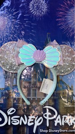 Disney Parks Little Mermaid Minnie Ears Headband