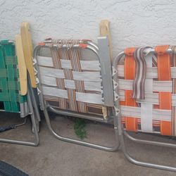 Vintage Folding Lawn Chairs