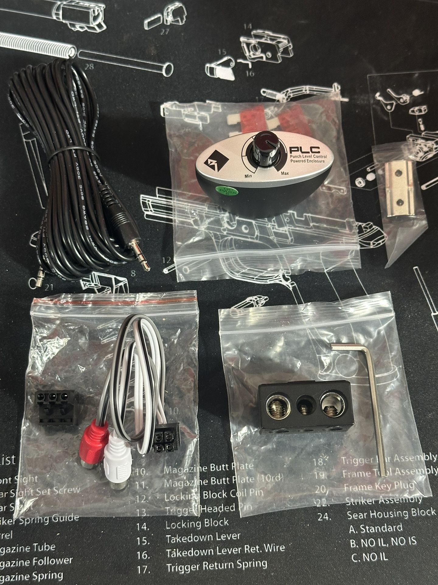 Rockford Fosgate Replacement Accessory Wiring Kit for Amplified Loaded Enclosures