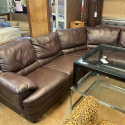 Natuzzi Leather Couch 