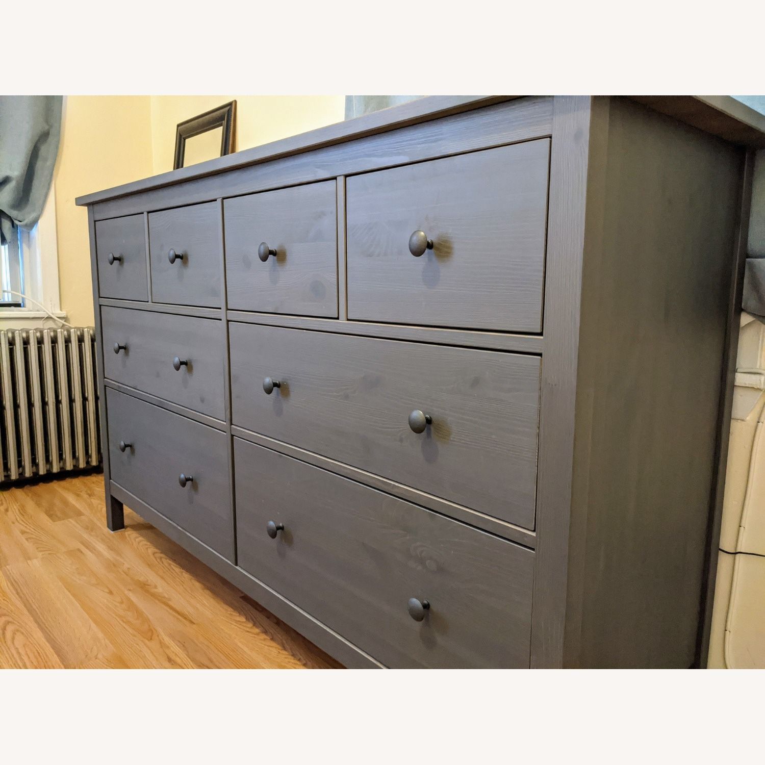 Gray IKEA Hemnes 8-Drawer Dresser