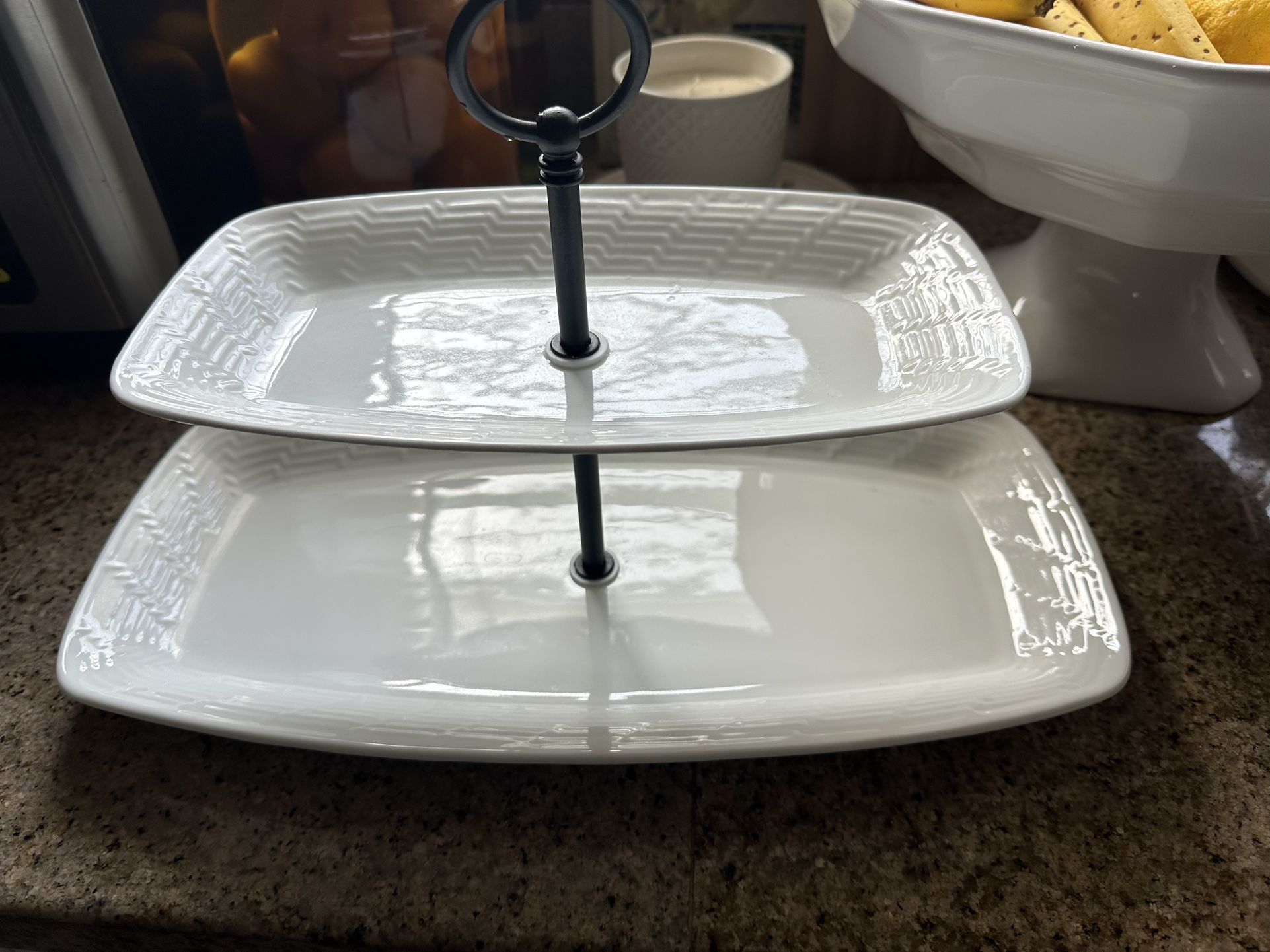 Bone China Two Tiered Stand