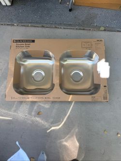 Glacier Bay 33 in. Drop-In 50/50 Double Bowl 22 Gauge Stainless Steel Kitchen Sink