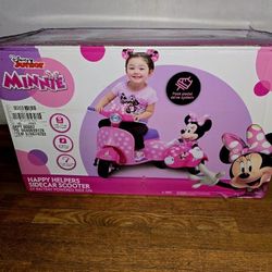 💫Disney Minnie Mouse Electric Ride-On Scooter with Sidecar - BRAND NEW - Perfect Gift!💫