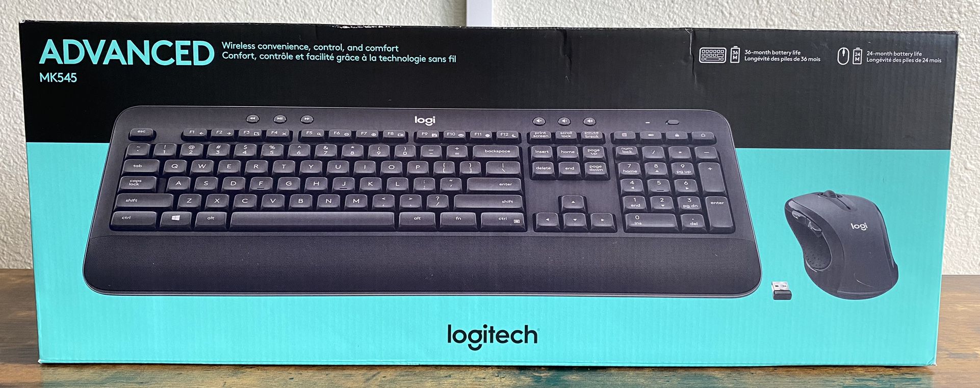 Logitech MK545 Advanced Wireless Combo Keyboard + Mouse NEW SEALED