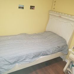 Twin bed with  Nightstand