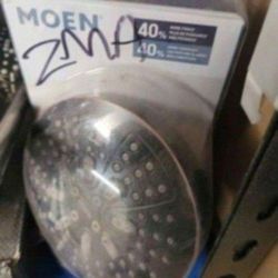 Moen 8-Spray 4.75" Fixed Shower Head In Black