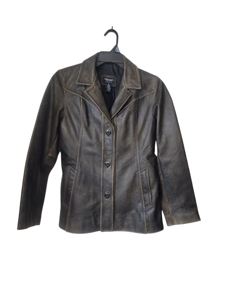 American Eagle Distressed Leather Jacket