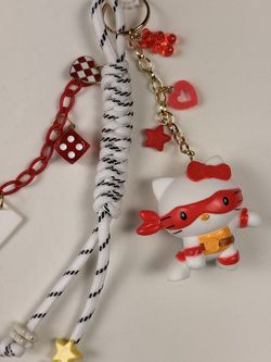 Hello Kitty x Raphael Bag Charm Keychain ♥️ HK x TMNT Collab