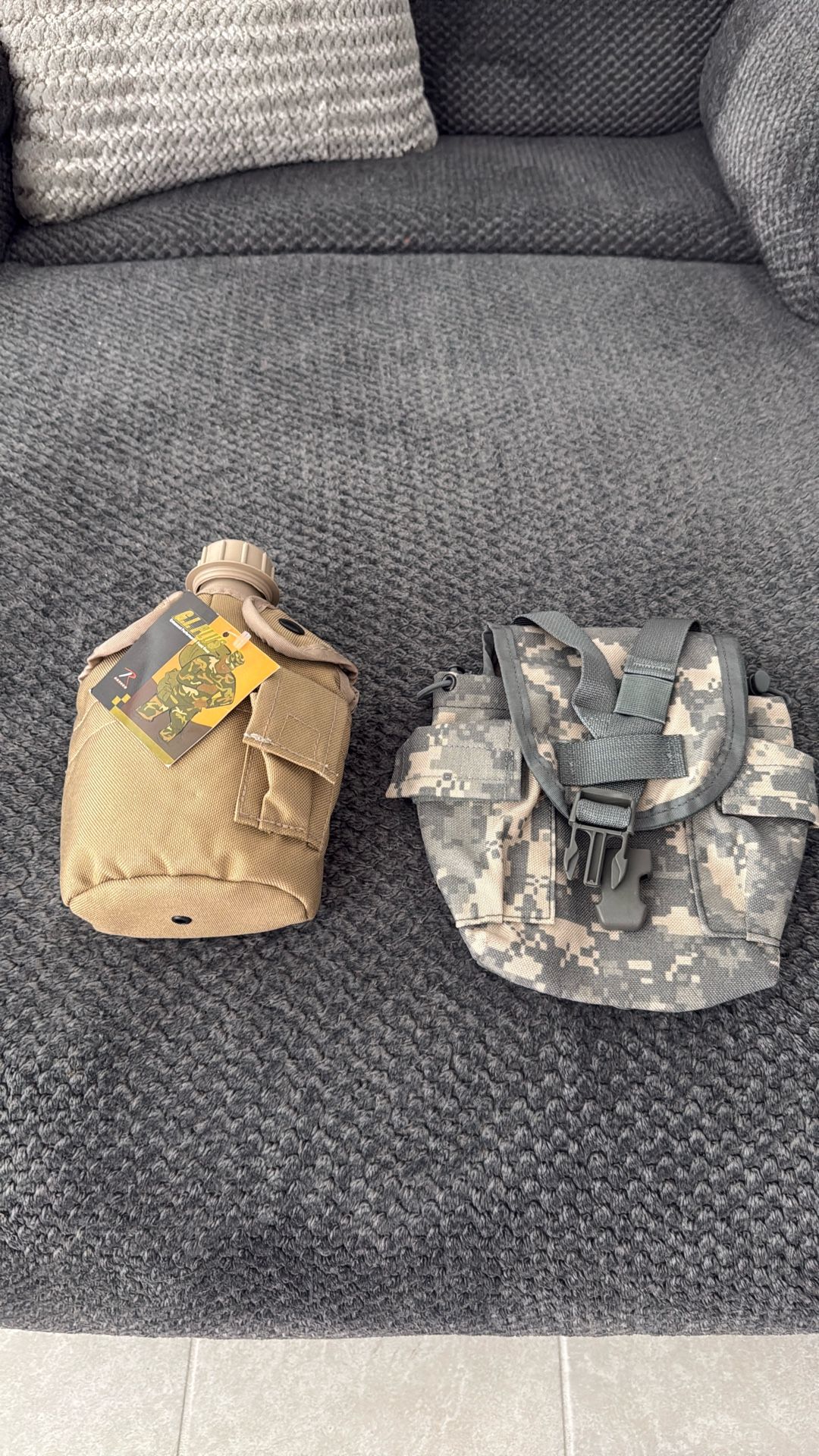 Selling my camouflage canteen and bag