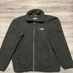 The North Face Mens Sweater Black  Large Fleece Jacket Relaxed Outdoor