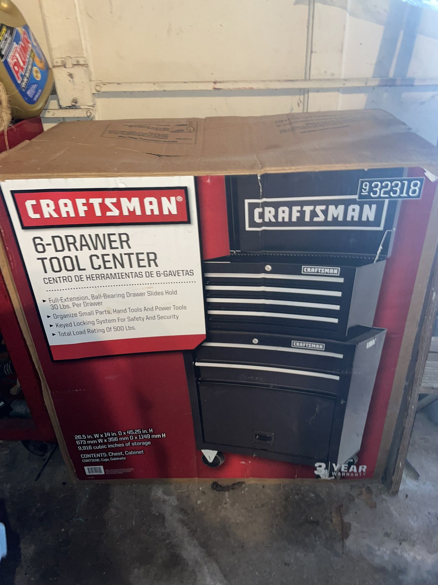 Craftsman 6 Drawer Tool Center 