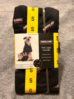 Kirkland Signature Pet Logo Hoodie Size Small Black