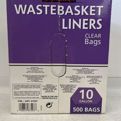 Kirkland Signature 10-Gallon Wastebasket Liners, 500 Bags