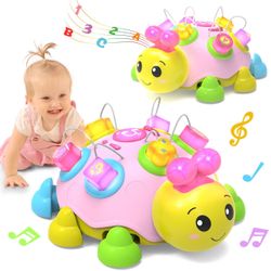 New Holaxander Musical Ladybug Baby Toy — Pink