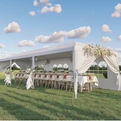 10ft x 30ft outdoor gazebo party tent, patio awning camping gazebo with  removable side walls, carport catering bbq event  $89  Warehouse Address:  27