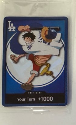 Dodgers x One Piece Luffy card