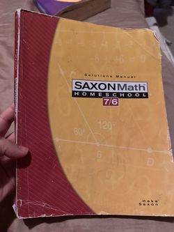 Saxon Math 7/6 Solutions Manual