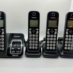 Panasonic KX-TGD560 Link2Cell Bluetooth Cordless Phone 4 Handset KX-TDGA51 Syst