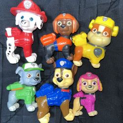 Set of 6 Figures from  “PAW Patrol The Movie” - EXCELLENT CONDITION, CLEAN HOME