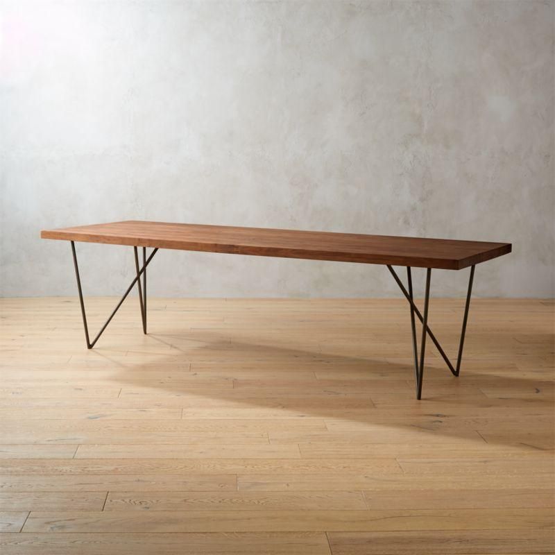CB2 Dylan 36"x104" Medium Acacia Dining Table