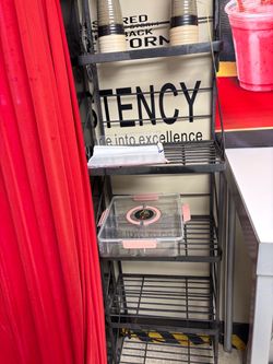 Black Metal Wire Multi-Tier Storage Shelf