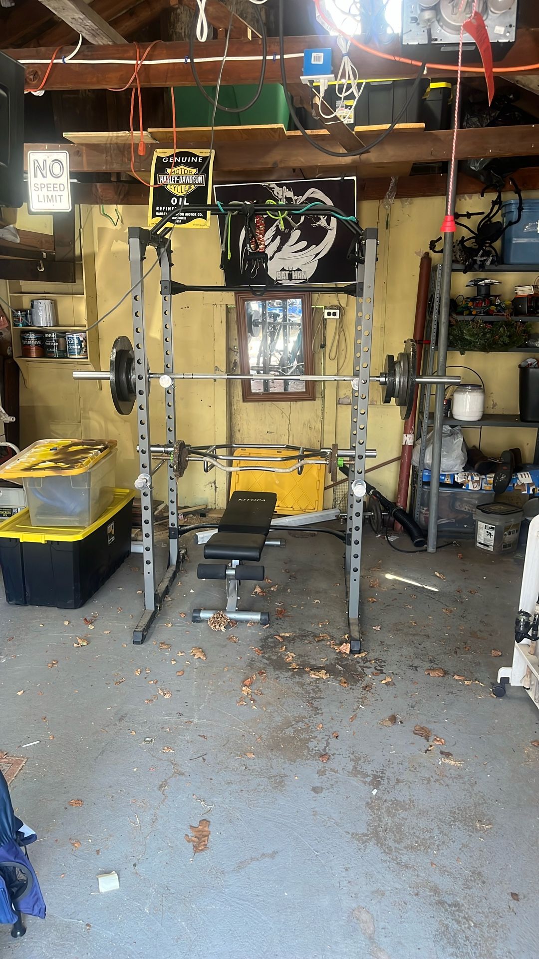 Squat Rack Bench Press