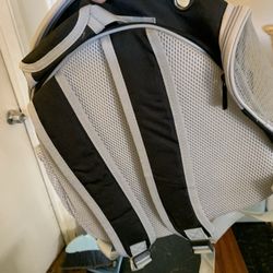 Black and Gray Mesh Backpack