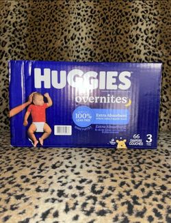 Box of 66 Huggies overnites size 3 $20 firm on price