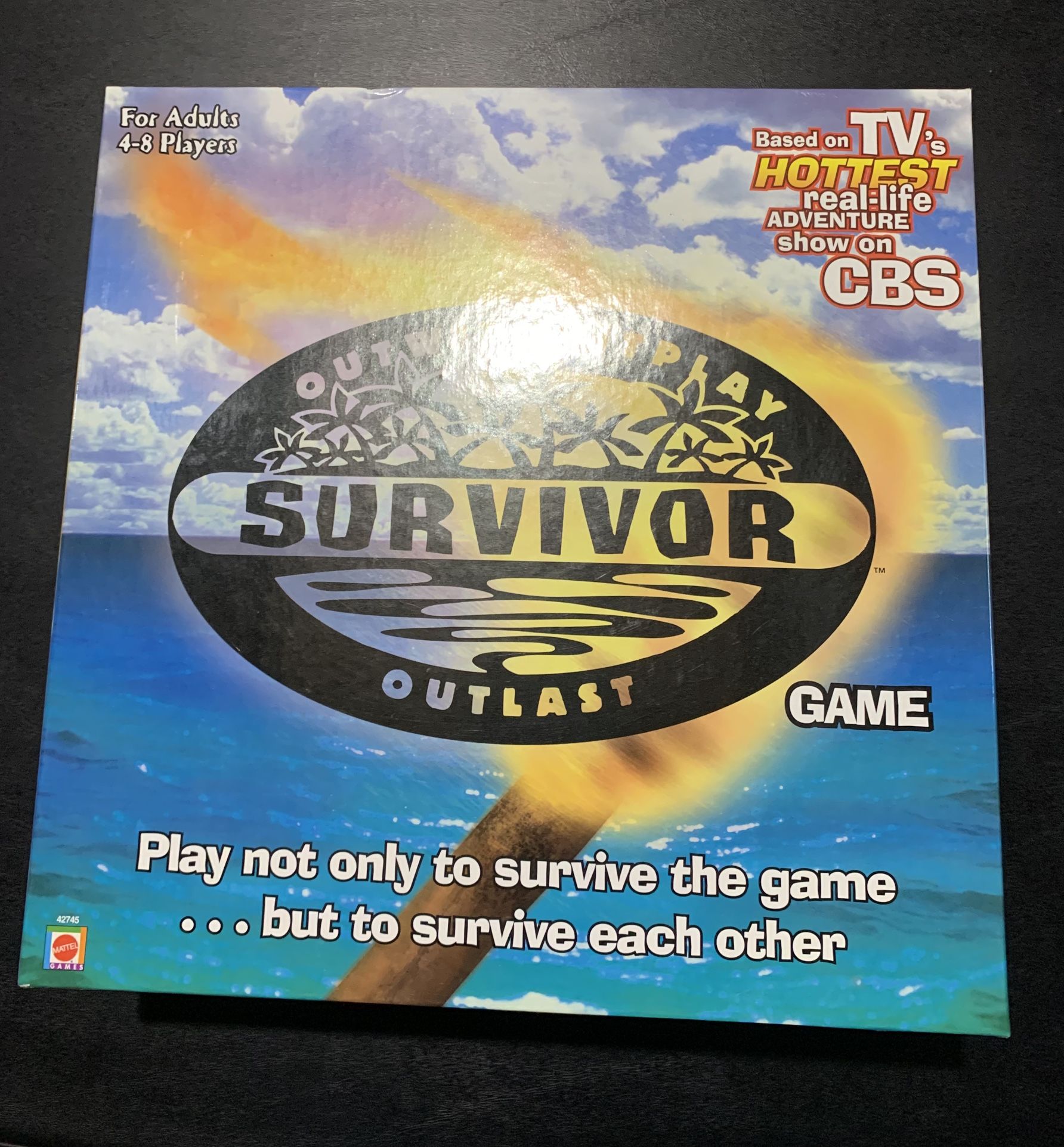 2000 Survivor Board Game Based On CBS/Paramount TV Show