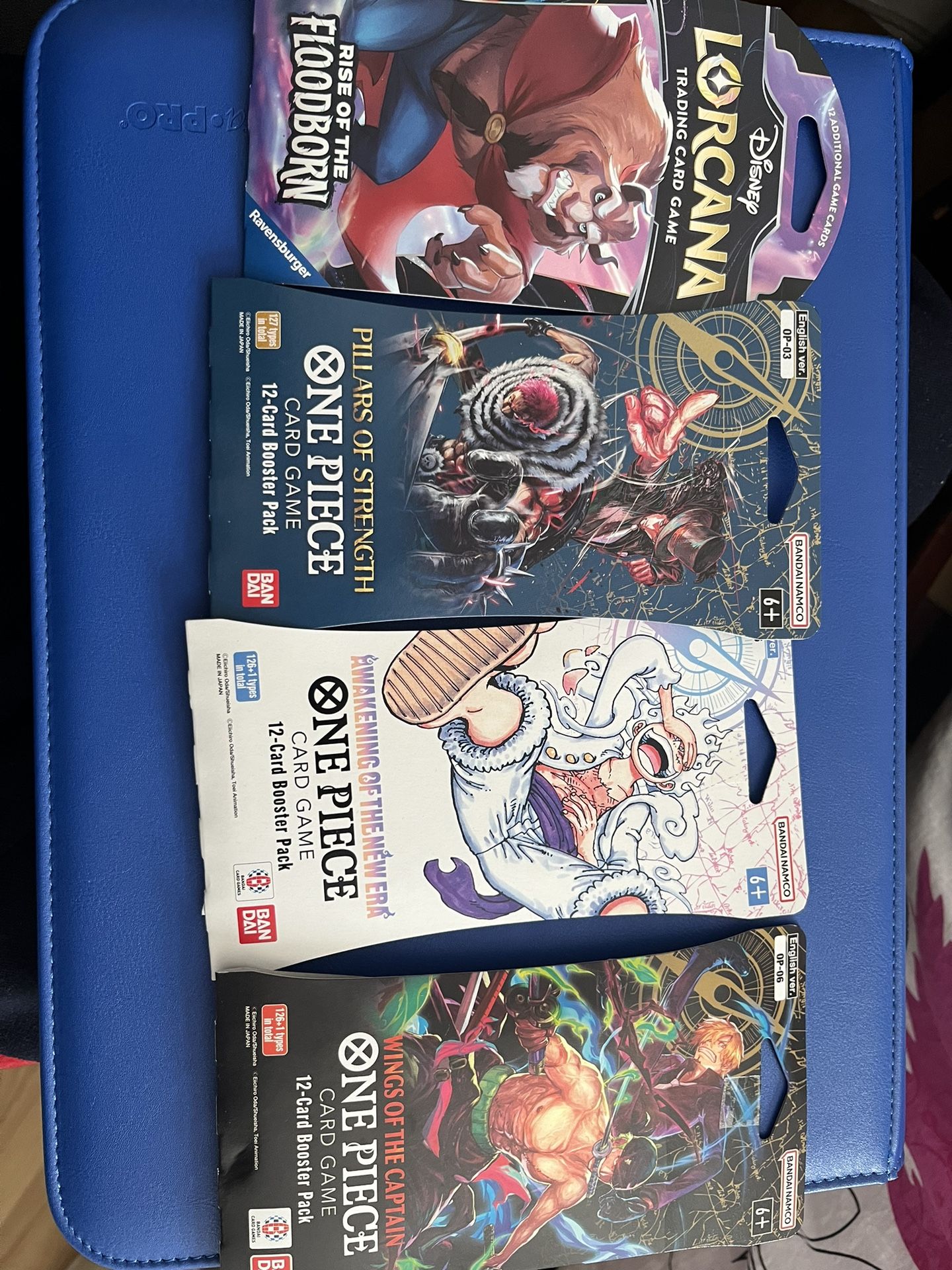 One Piece And Lorcana Blister Packs