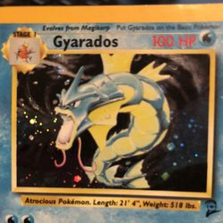 Rare Holo Gyarados Pokémon Card