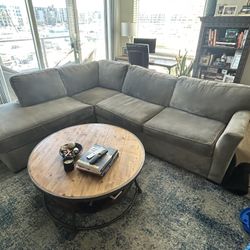 Gray sectional couch from Living Spaces