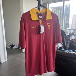 USC Trojans Nike Coaches Sideline Dri-FIT Polo Shirt Men’s Medium