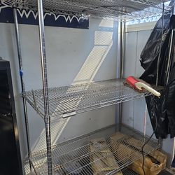 24x48x78 wire shelving with wheels.