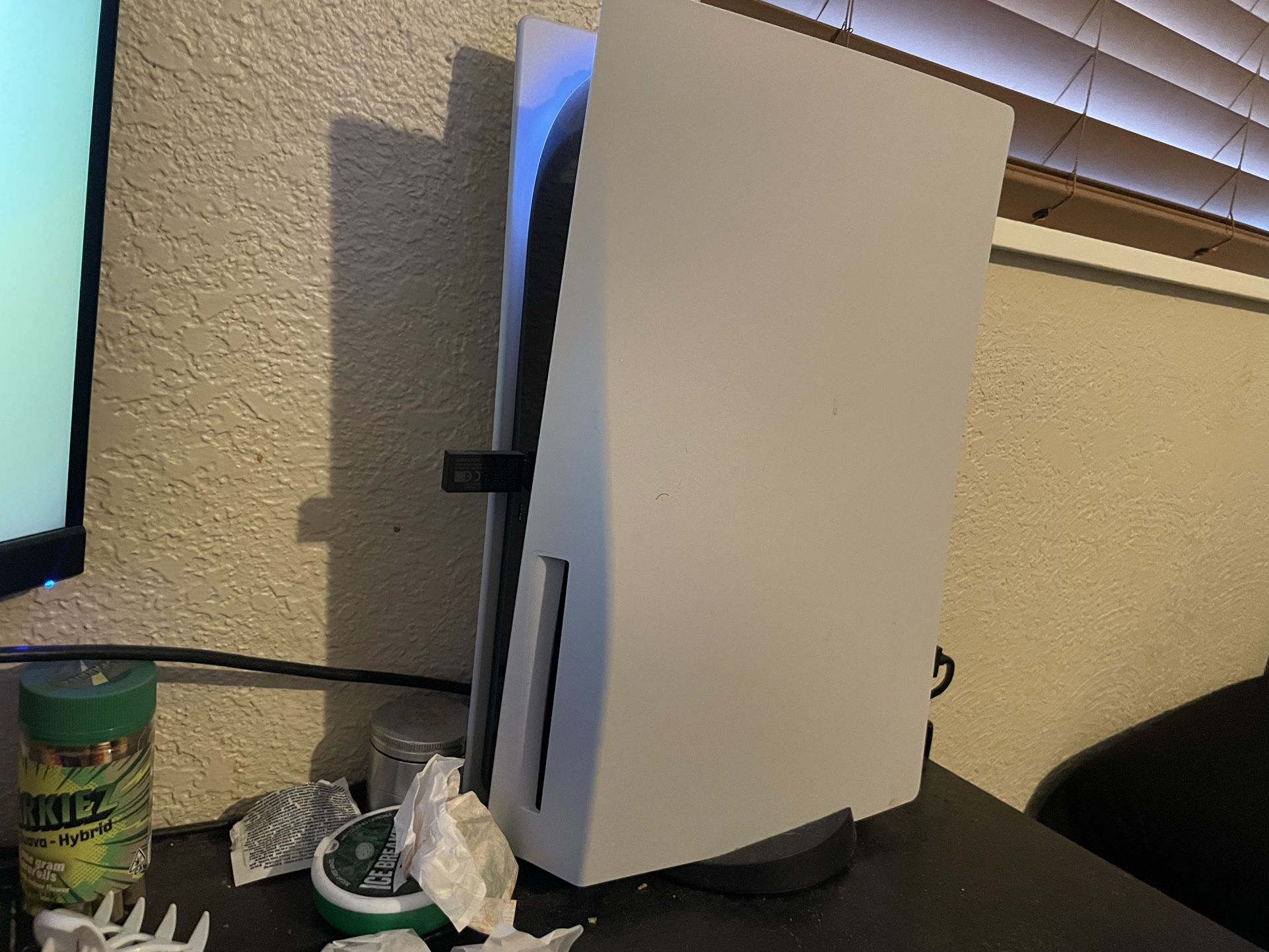 PS5 Disk With Gaming Monitor