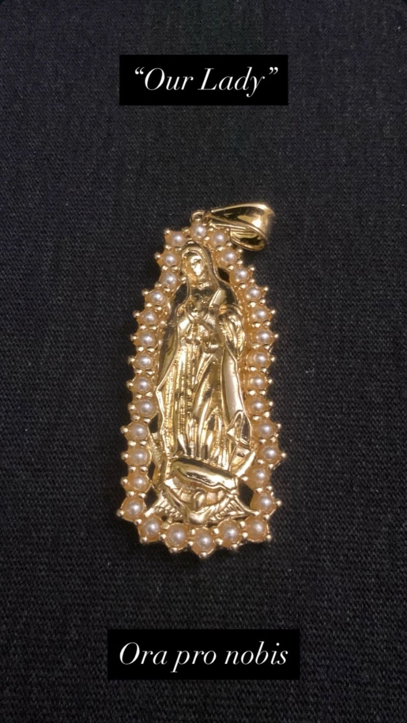 Guadalupe + 14k Rope Chain