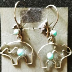 Wire Bear Earrings