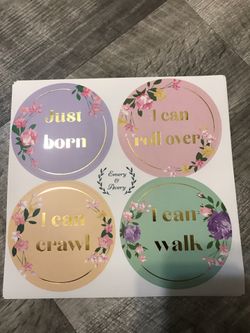 Baby milestone stickers