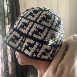 FF Logo Crochet Bucket Hat