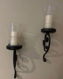 2 pottery barn wall sconces