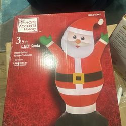 3.5ft led santa outdoor inflatable/christmas decor