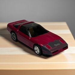 Vintage MC Toy Diecast Corvette Model 1/48 Scale Red & Black Collectible Car