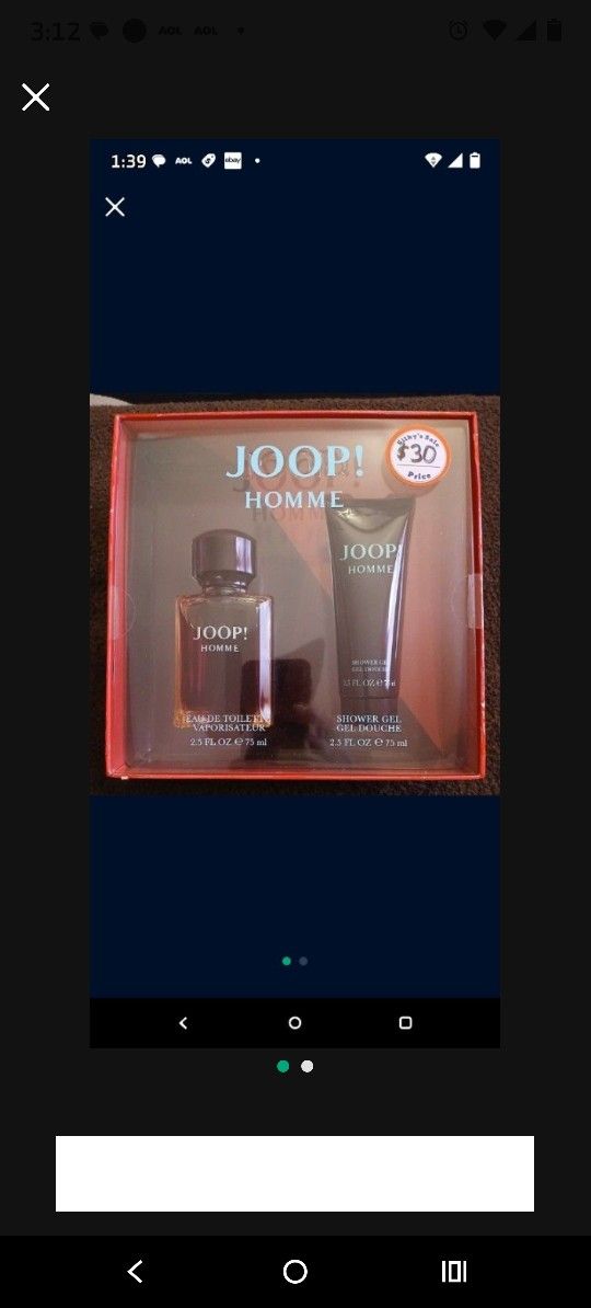JOOP! Men's cologne & lotion both 2.5oz each. Gift set ONLY $30. Brand New!