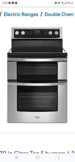 New Whirpool Double Oven Electric Stove
