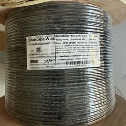 500 ft. - 12/2 Low Voltage Landscape Lighting Wire - 150 Volt Max. - PLT CLV-1202-0-500FT 