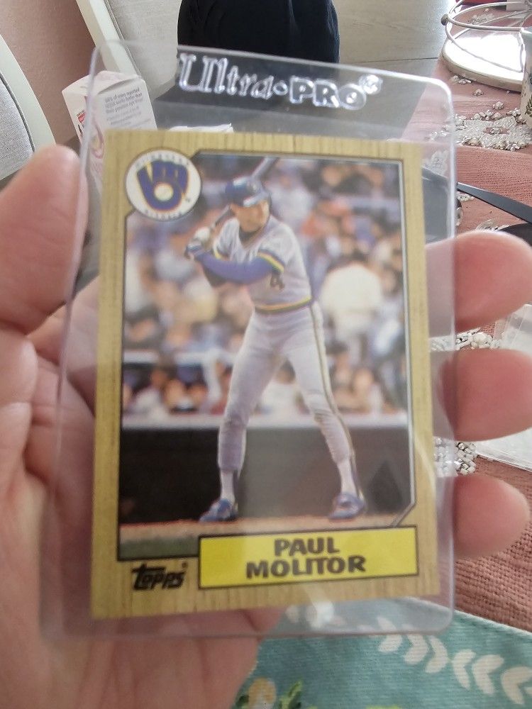 Paul Molitor Milwaukee Brewers '87 Topps Baseball Card