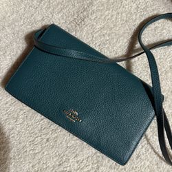 Coach Cross Body Bag (dark teal)