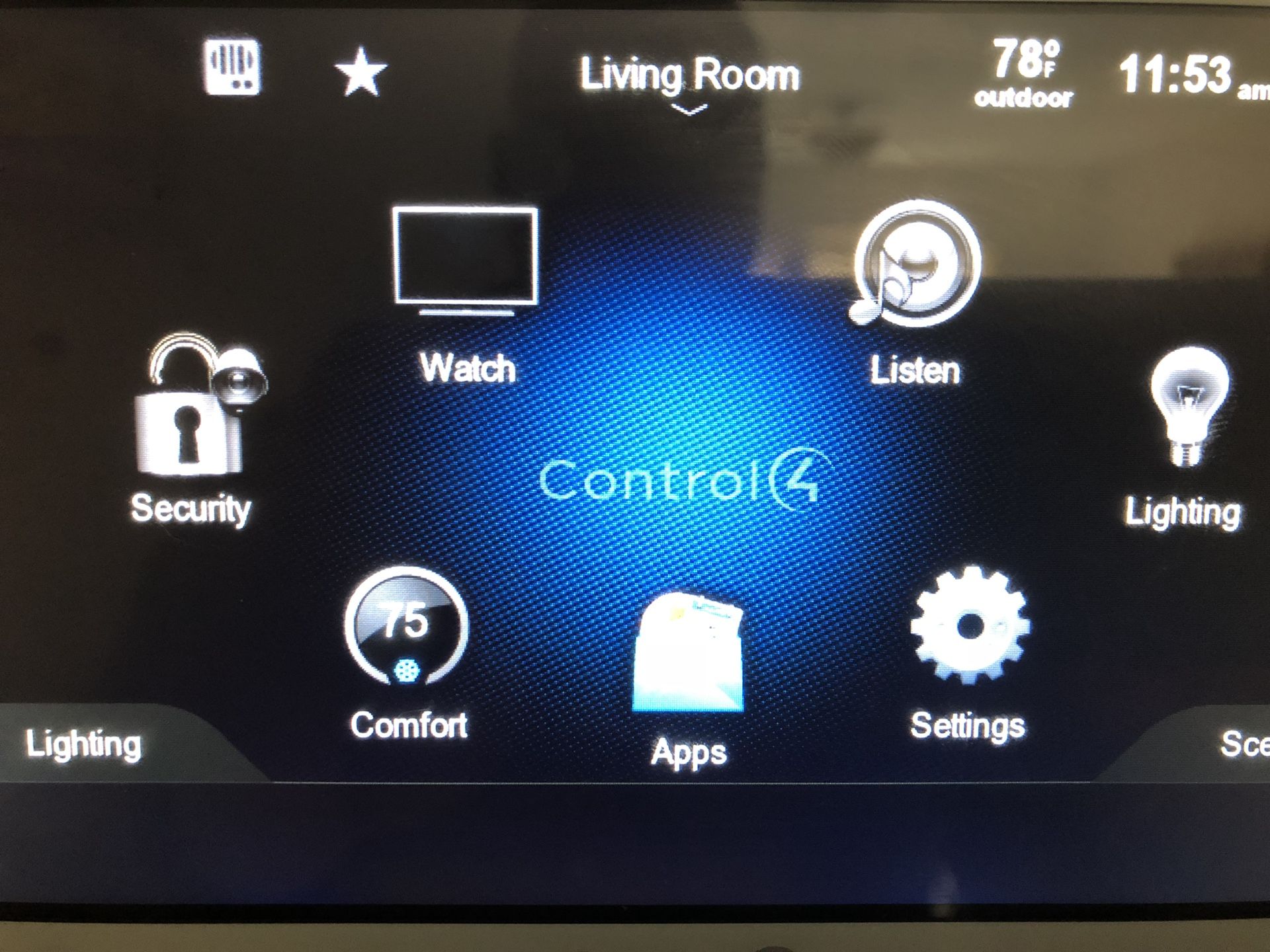 Control4 Touch Screen w/ camera